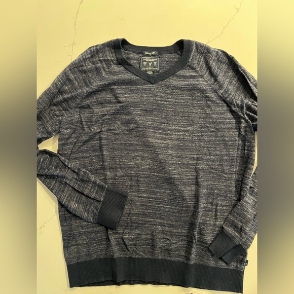 American Eagle Outfitters Other - American Eagle Outfitters Sweater Men's XL Navy Blue Seriously Soft V-Neck
